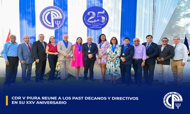 CDR V PIURA REUNE A LOS PAST DECANOS Y DIRECTIVOS EN SU XXV ANIVERSARIO