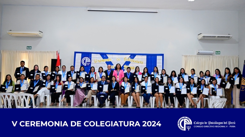 V Ceremonia de Colegiatura 2024