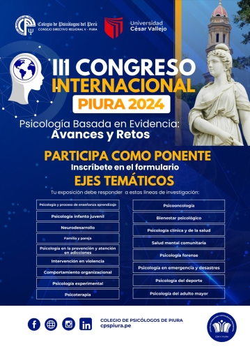 CONVOCATORIA DE PONENCIAS - III CONGRESO INTERNACIONAL PIURA 2024