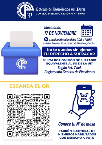 ELECCIONES DEL CDR V PIURA