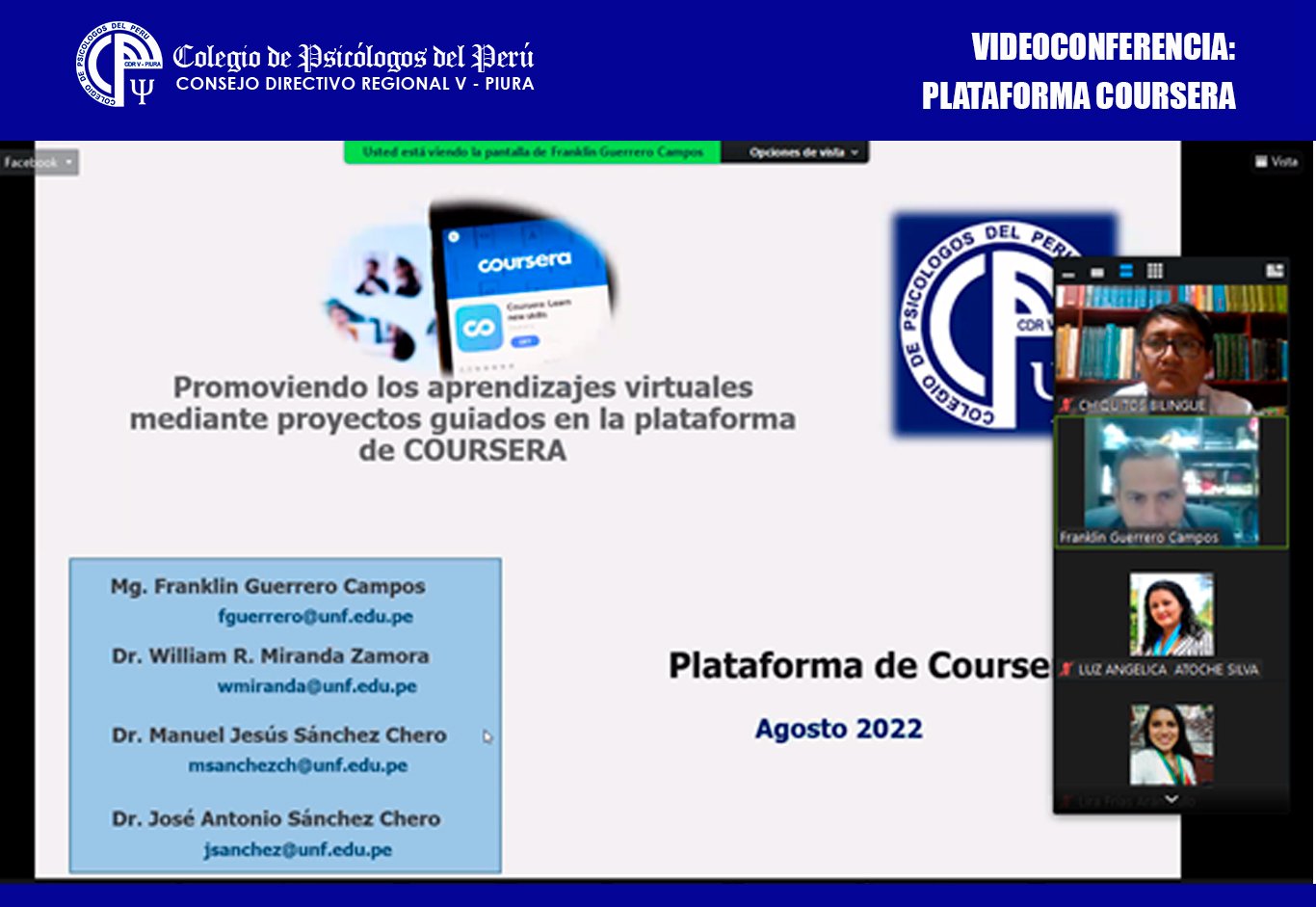 VIDEOCONFERENCIA COURSERA