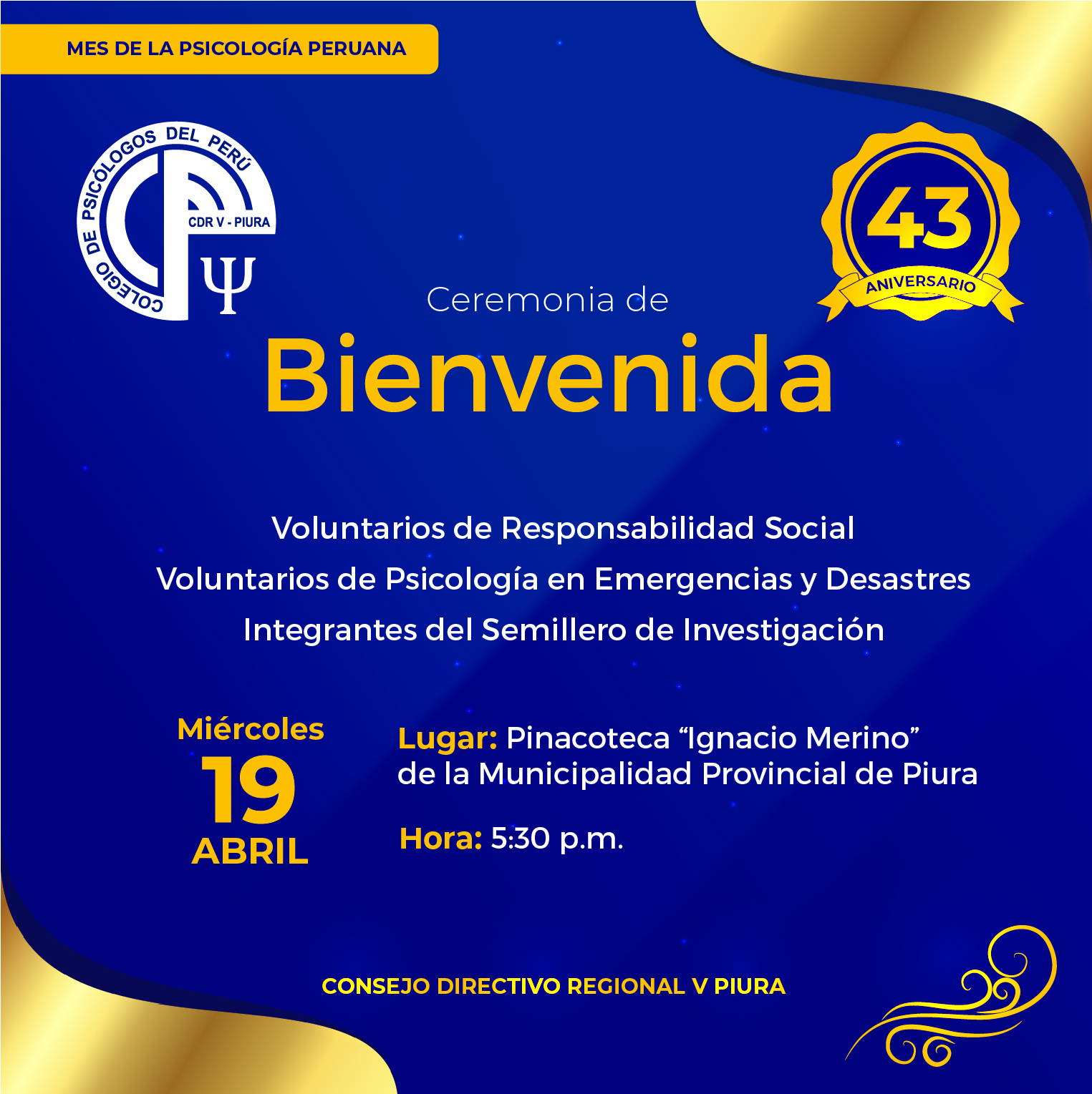 13ABRILCEREMONIA DE BIENVENIDA