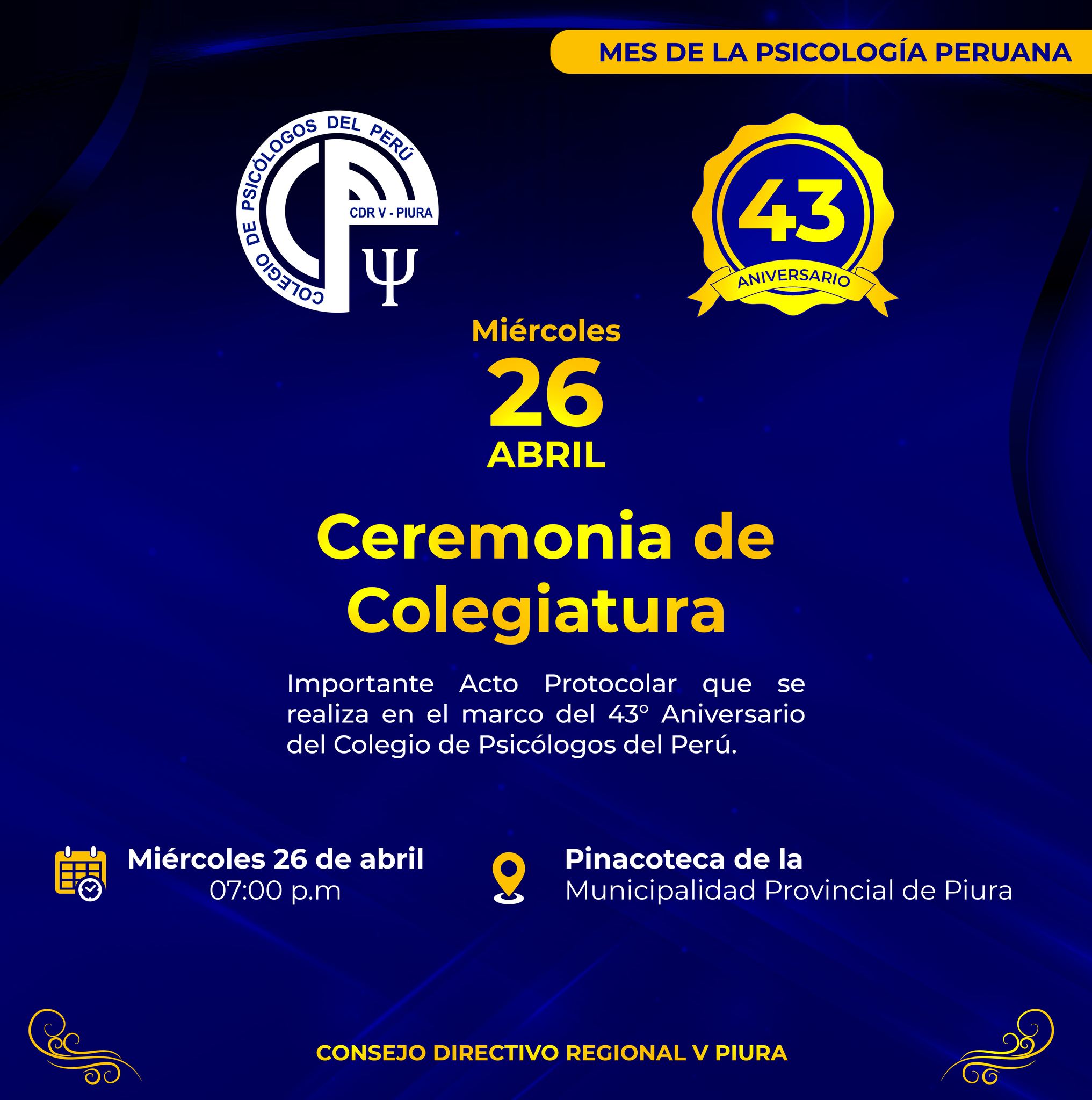 26ABRIL CEREMONIA DE COLEGIATURA