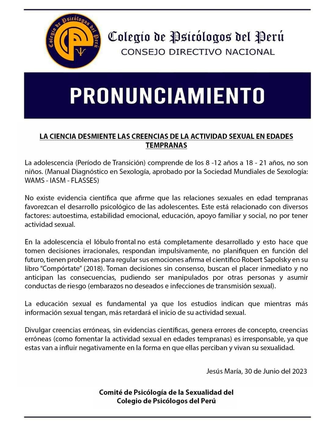 30JUN PRONUNCIAMIENTO CDN