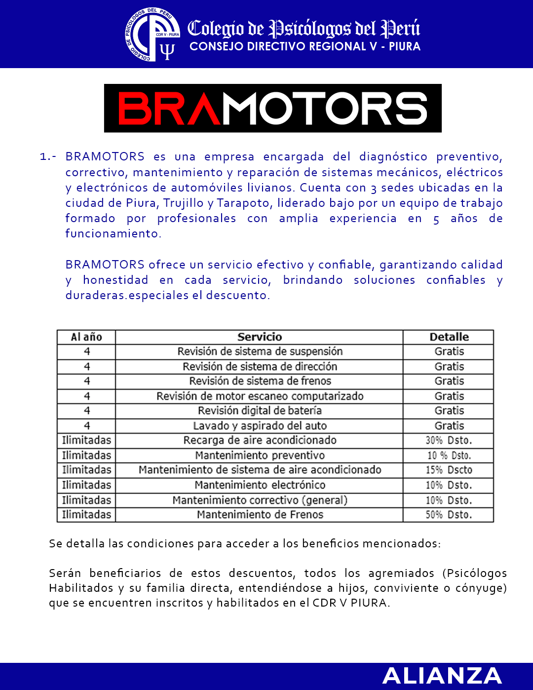 ALIANZAS BRAMOTORS