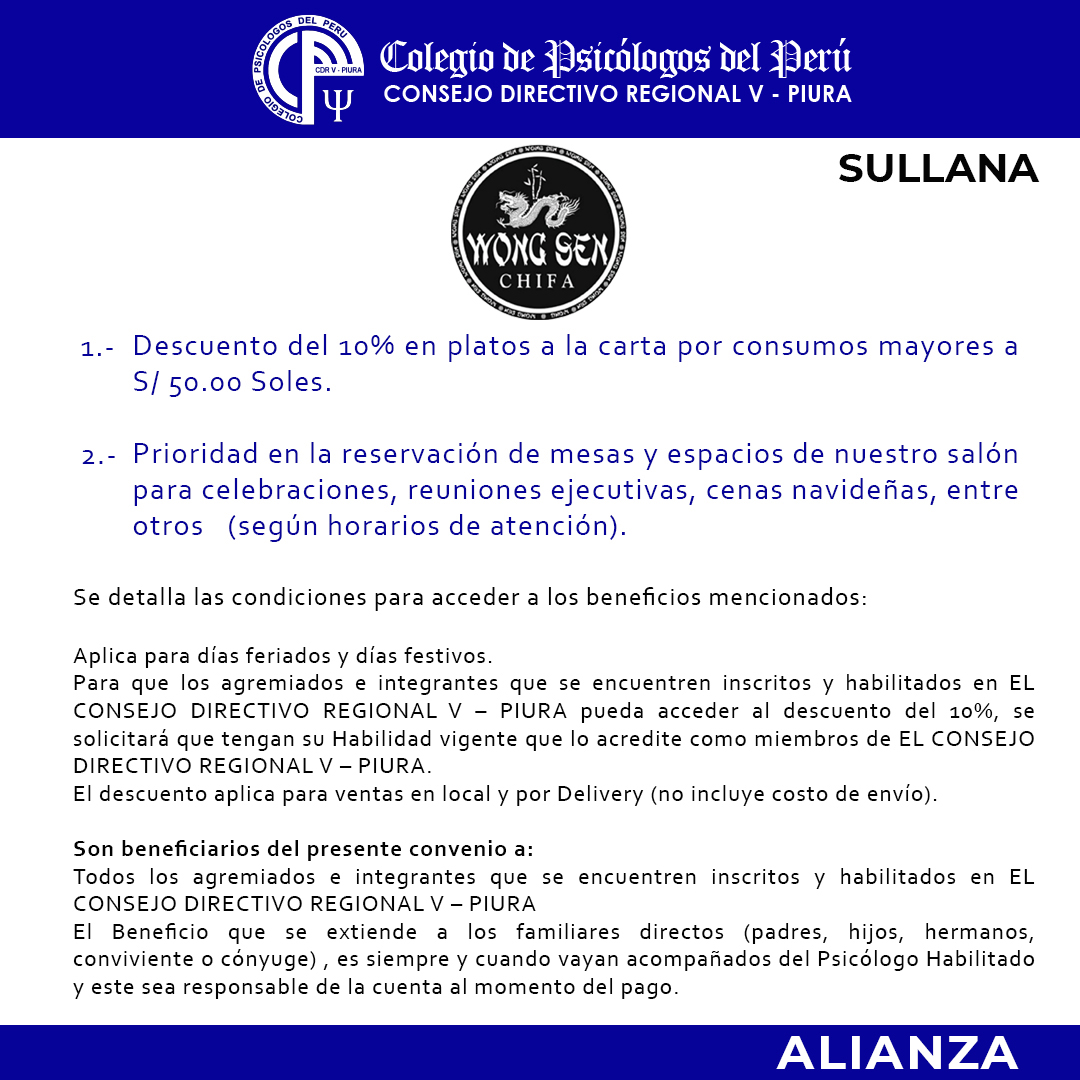 C ALIANZA CHIFA WONG SEN