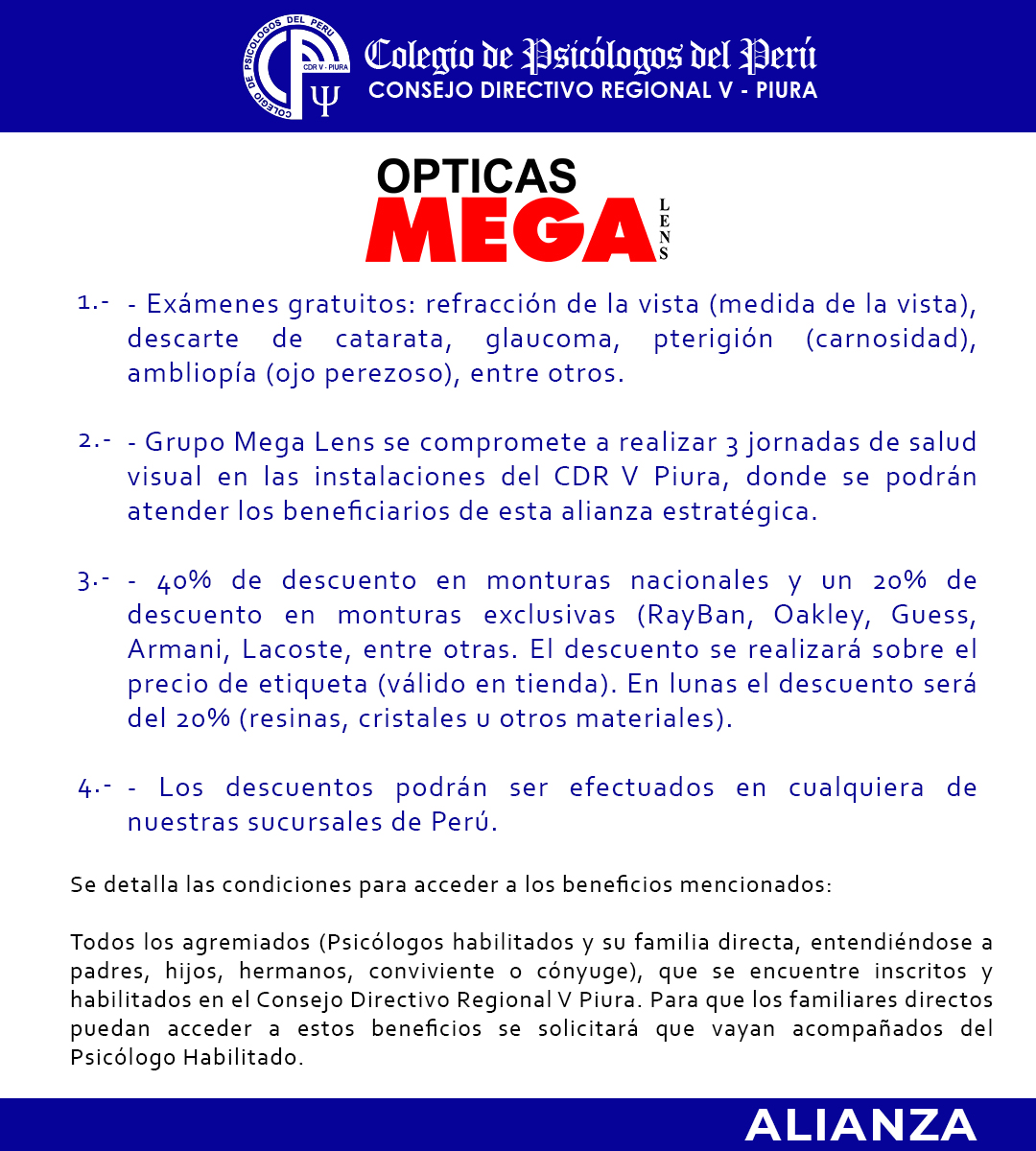 H ALIANZA OPTICAS MEGA